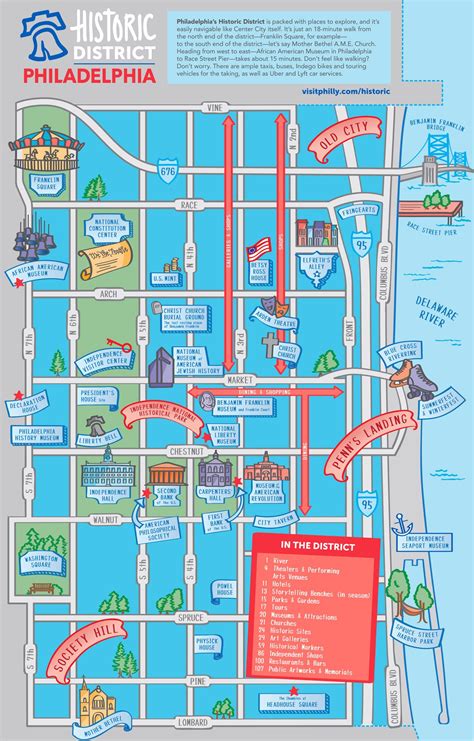 Maps & Directions - Printable Map Of Philadelphia Attractions ...