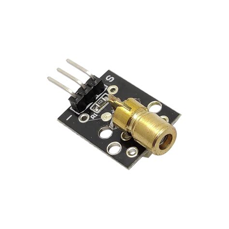 KY-008 650nm Laser Sensor Module 6mm 5V 5mW Red Laser Dot Diode Copper Head for Arduino uno mega ...