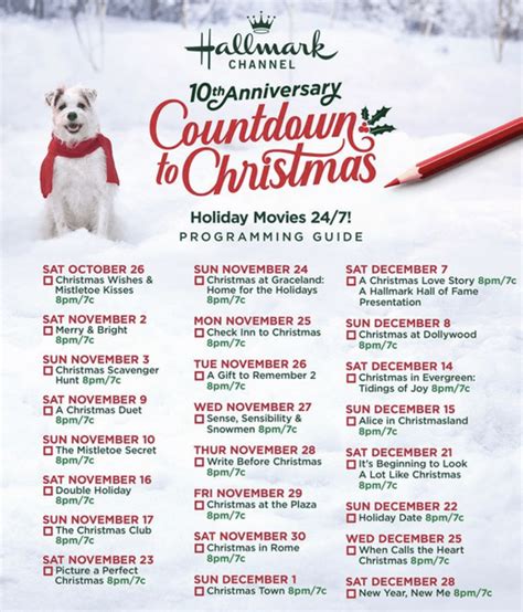 Hallmark Channel Just Released 2019 Christmas Movie Schedule!