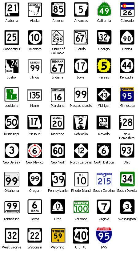 State Highway Markers (for each state). Been just about everywhere in ...