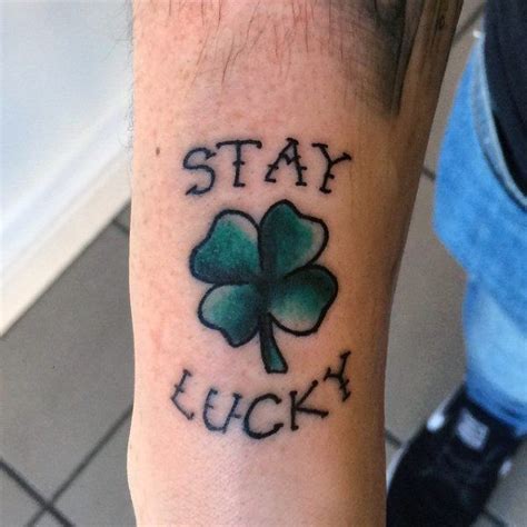 60 Four Leaf Clover Tattoo Designs For Men - Good Luck Ink Ideas | Clover tattoos, Four leaf ...