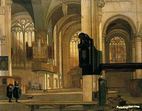 The Interior Of The Oude Kerk, Amsterdam Artwork By Emanuel De Witte Oil Painting & Art Prints ...