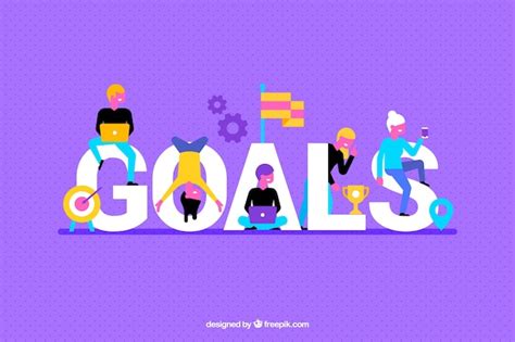 Purple background with goals word Vector | Free Download