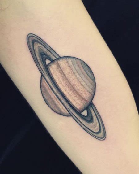 Saturn Tattoo: 42 Best Examples of This Majestic Planet You Will ...