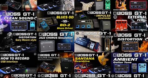 GUITAR PATCHES - DIRECT RECORDING: BOSS GT-1 PATCHES