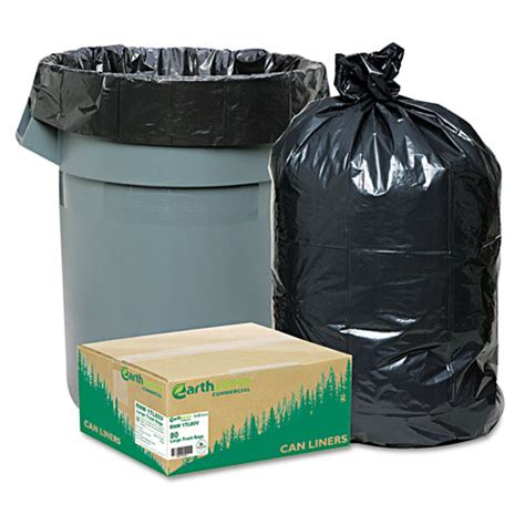 Recycled Large Trash and Yard Bags, 33gal, .9mil, 32.5 x 40, Black, 80/Carton | SupplyTime ...