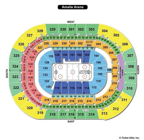 Tampa Bay Lightning Amalie Arena Seating Chart | Images and Photos finder