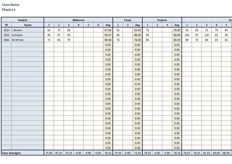 Grade Sheet for Teachers | Grading Sheet for Teachers