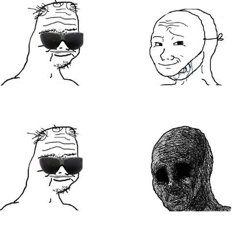 Withered Wojak Meme Template