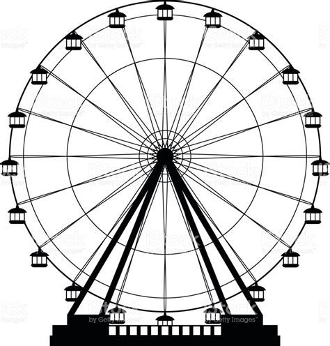 Ferris Wheel Silhouette Vector at Vectorified.com | Collection of Ferris Wheel Silhouette Vector ...