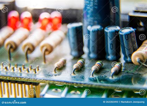 Resistors on Circuit Boards Stock Image - Image of boards, games: 262282493