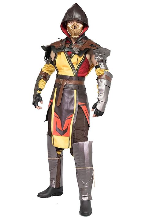 Mortal Kombat 11 Scorpion Costume for Adult XXL: Amazon.in: Clothing & Accessories