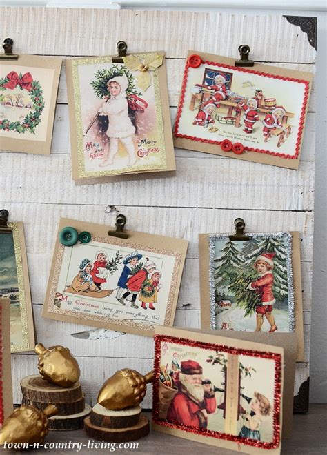 DIY Vintage Christmas Cards to Make with Free Printables - Town ...