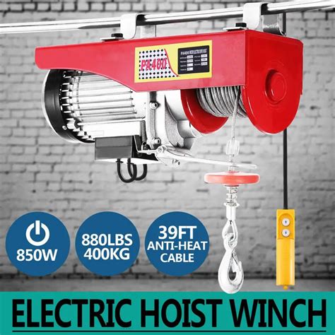 Electric Hoist 880 LBS Lift Electric Hoist 750W Overhead Electric Hoist-in Tool Parts from Tools ...