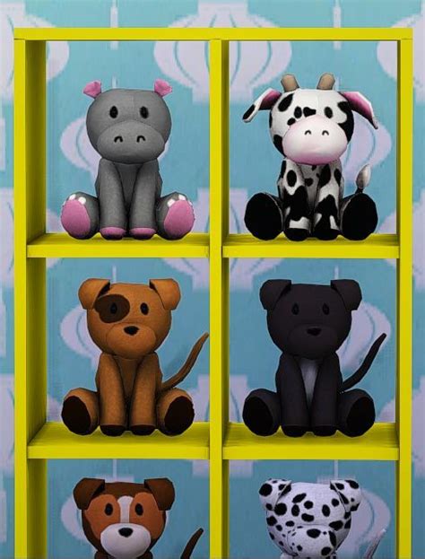 The Sims 4 | teanmoon: Cuddly Stuffed Animals | buy mode new objects ...