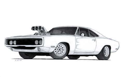 1970 Dodge Charger R/T Drawing by Vertualissimo.deviantart.com on @deviantART | Dodge charger ...