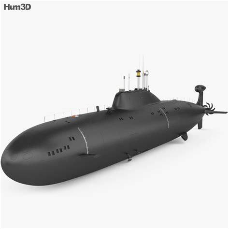 Akula-class submarine 3D model - Ship on Hum3D