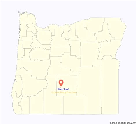 Map of Silver Lake CDP, Oregon - Thong Thai Real