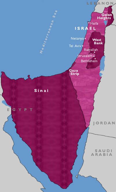 Ethnic Map Of Israel