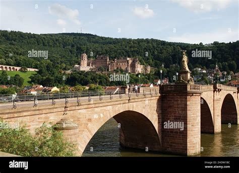 heidelberg, old bridge, heidelbergs, old bridges Stock Photo - Alamy