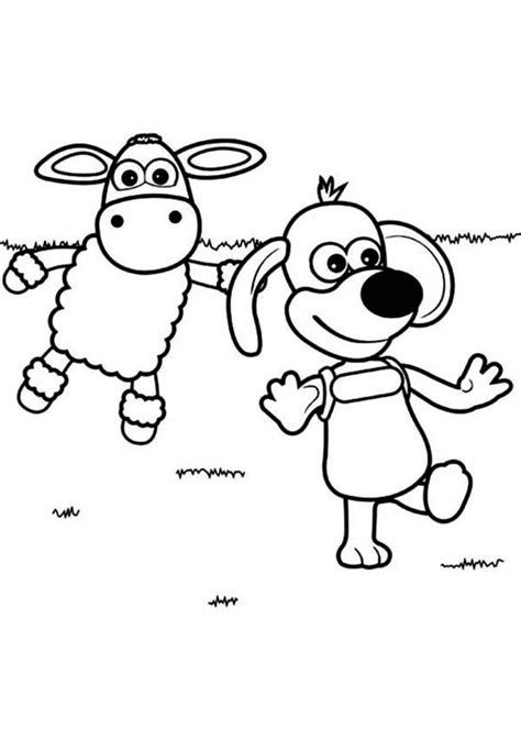 Timmy Play With Ruffy The Puppy In Timmy Time Coloring Page : Coloring Sky | Coloring pages ...