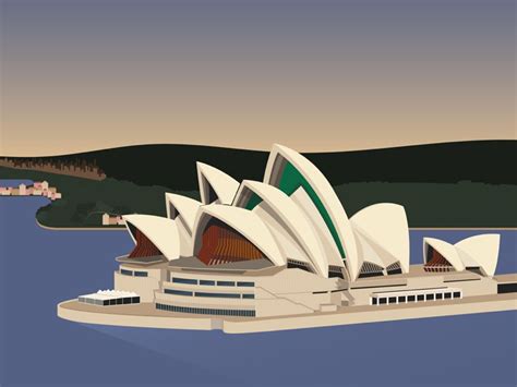 Sydney Opera House Illustration by Ophie on Dribbble