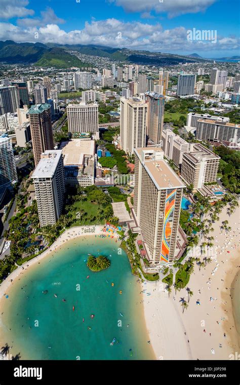 Hilton Hawaiian Village, Waikiki, Honolulu, Oahu, Hawaii Stock Photo ...