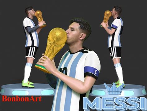 Lionel Messi 3D Print Model in Figurines 3DExport