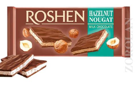 ROSHEN Milk Chocolate Bars Orange Coconut Hazelnut Blueberry Nougat 90g / 3.17oz | eBay