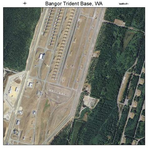 Aerial Photography Map of Bangor Trident Base, WA Washington