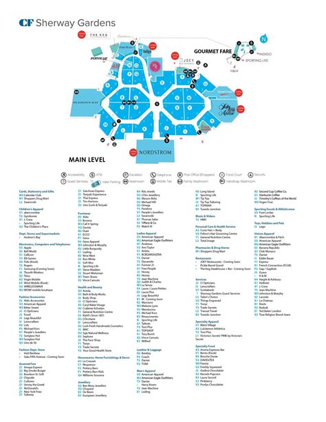 Sherway gardens map - Map of sherway gardens (Canada)