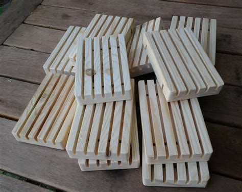 Budget Saver Wooden soap dishes 60 Handcrafted bulk
