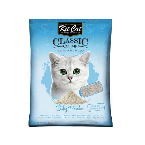 Kit Cat Classic Clump Baby Powder Cat Litter - Kit Cat International Pte Ltd