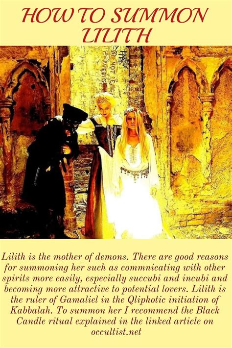 How to summon Lilith: The Black Candle Ritual | Lilith, Goddess magick ...