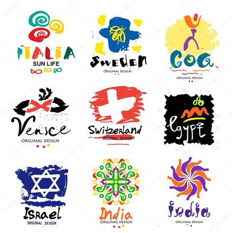 Logos de diferentes países 2024