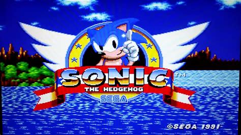 Sonic the Hedgehog Retro Sega Genesis (1991) Intro Gameplay Only - YouTube