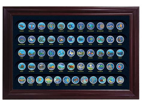 Colorized State Quarters, Complete Set of 56 - The Patriotic Mint