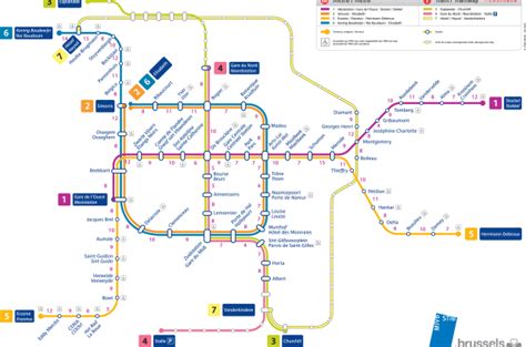 New Brussels metro map shows walking time between stations | The Bulletin