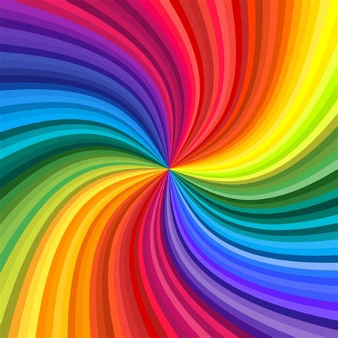 Premium Vector | Background of vivid rainbow colored swirl twisting ...