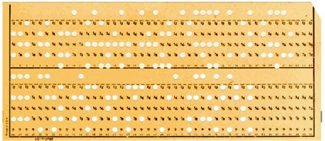 Herman Hollerith Punch Card