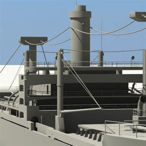 victory ship cargo 3d model