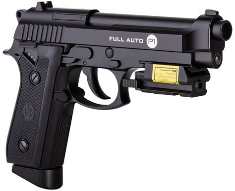 Crosman P1 Taurus PT-92 CO2 Blowback Full Auto BB Pistol with Laser ...