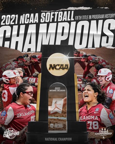 2021 OU Softball Champions Oklahoma Softball, Ncaa Softball, Girls ...