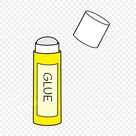 Glue Stick White Transparent, Yellow Glue Stick Clip Art, Glue Stick ...