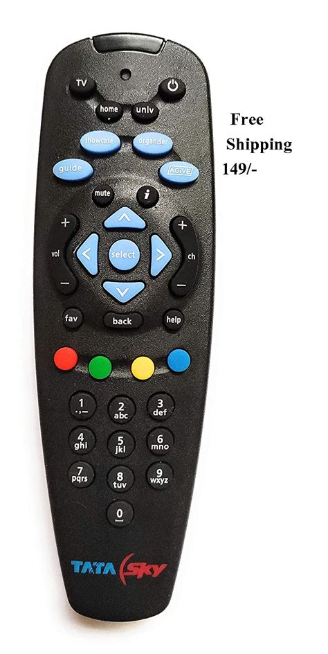 Tata Sky Remote Control Black