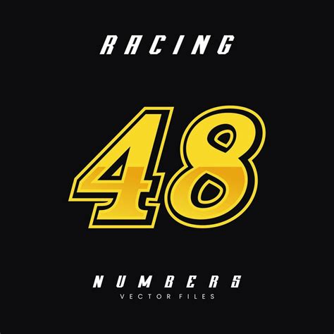 Racing Number 48 Vector Design Template 27569448 Vector Art at Vecteezy