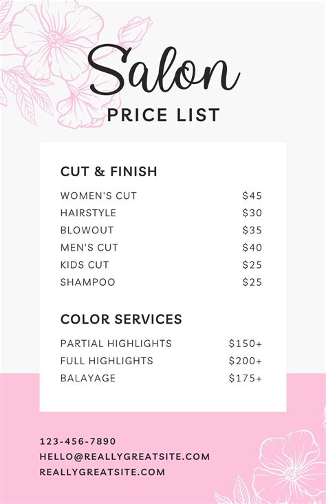 Top 105 + Hair salon price list australia - Putovanjeokosveta.com