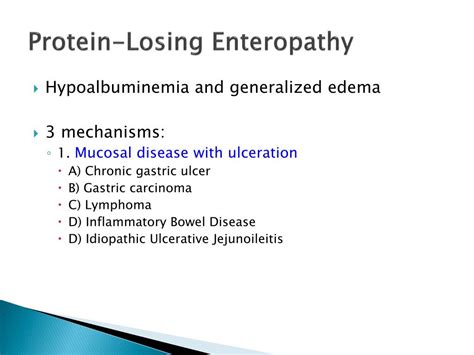 Protein Losing Enteropathy Wikipedia