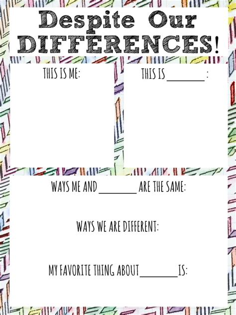 A Fun Way to Help Children Appreciate Diversity [PRINTABLE]