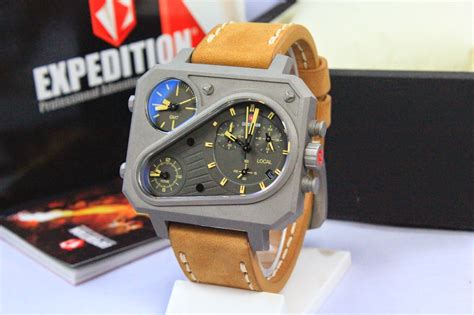 JAM TANGAN EXPEDITION E6616 BROWN GREY ORIGINAL - Warung Jam Jogja